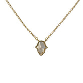 Hamsa Mother Of Pearl Necklace
